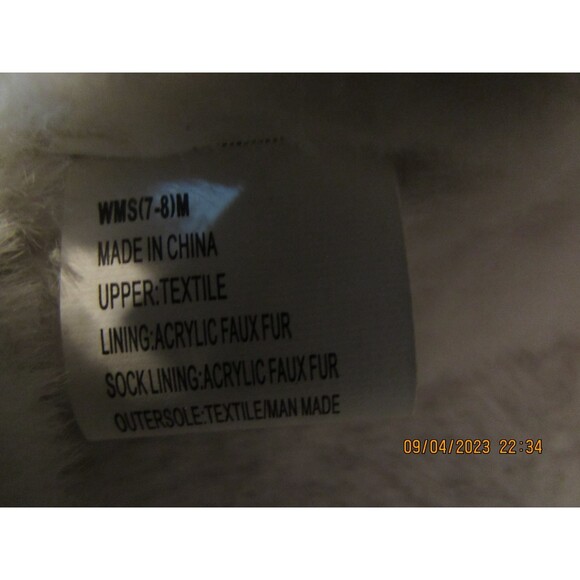 SONOMA GOODS FOR LIFE SIZE M 7-8 WOMEN'S SLIPPERS SHOES NEW BROWN BOW FUZZY - Picture 6 of 6